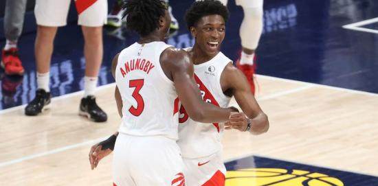 开云-双核缺阵阿奴诺比轰恐怖数据 6战5胜猛龙重回正轨